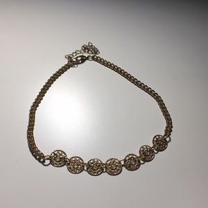 Gold Medallion Choker